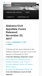 Mobile Screenshot of alabamaappellatewatch.com