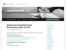 Tablet Screenshot of alabamaappellatewatch.com